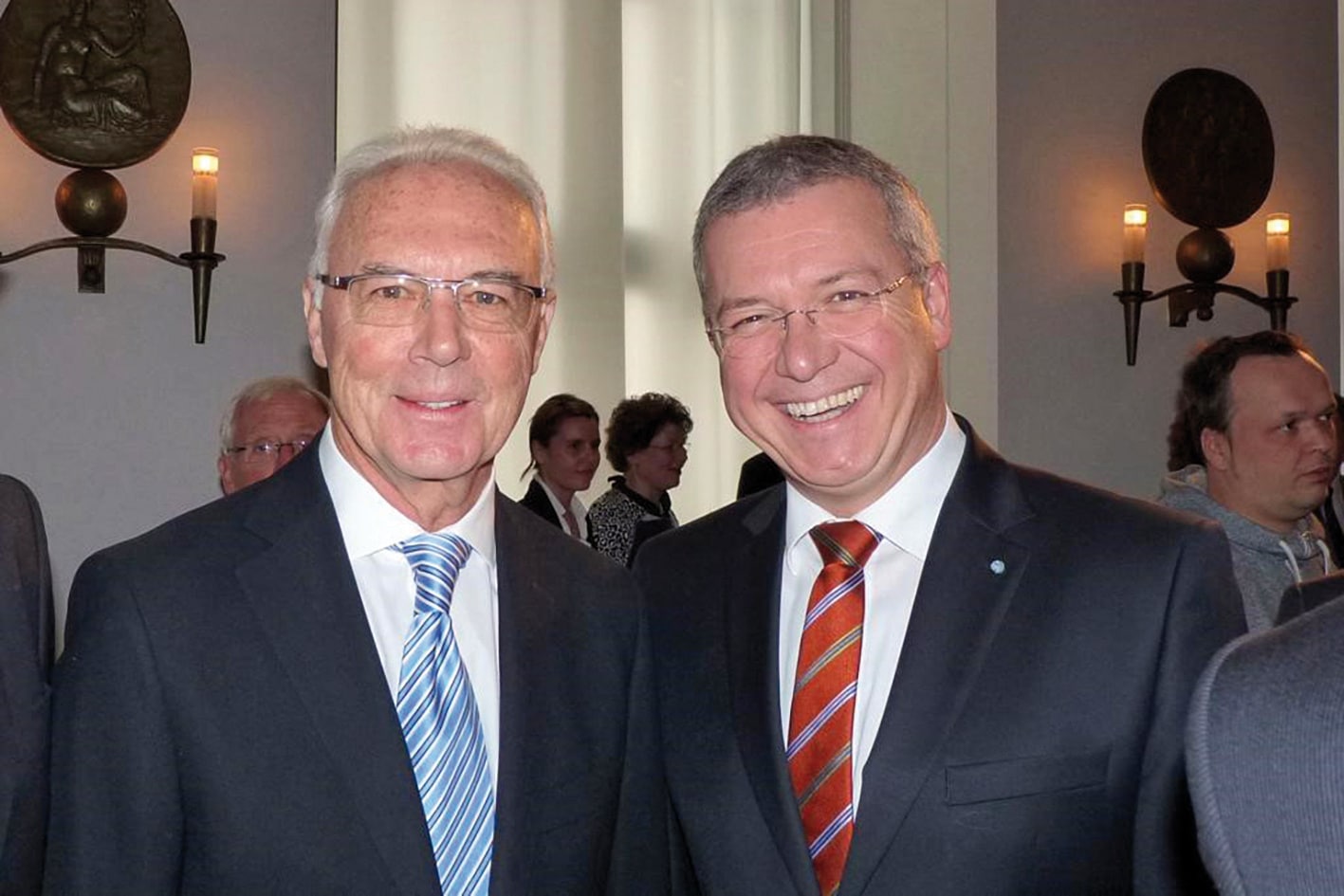 Markus Ferber mit Franz Beckenbauer.